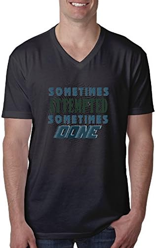 Custom Sometimes Attempted Sometimes Done Mens Vneck Shirts Cotton