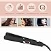 N&M Tech Hair Straightener Professional Flat Iron 2 in 1 Straightening and Curly Ceramic Ionic Negative Ion Care LED Display Auto-Off for Salon Home Women Hair Styling (Black)