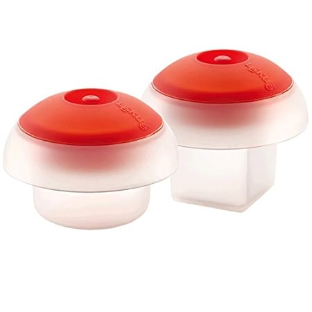 Lékué Kit Ovo - Kit de 2 cuece Huevos, uno cilíndrico y uno cúbico