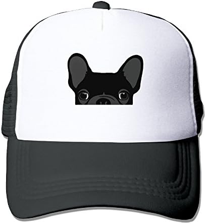 BASEE Cute Black French Bulldog Adjustable Hat Black