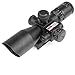 Rifle Scope 2.5-10x40 Red Dot Gun Sight Laser Red/Green Dual Illuminated Mil-dot w/ Rail Mount