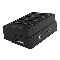 ORICO 4 Bay USB 3.0 SATA Hard Drive Docking Station/Duplicator for 2.5 inch & 3.5 inch HDD -Black (6648US3-C-US)