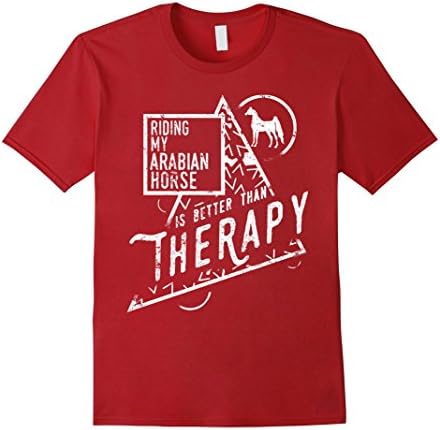 Men's Riding My Arabian Horse Shirt Horse Lover Shirt Horse Gift Large Cranberry