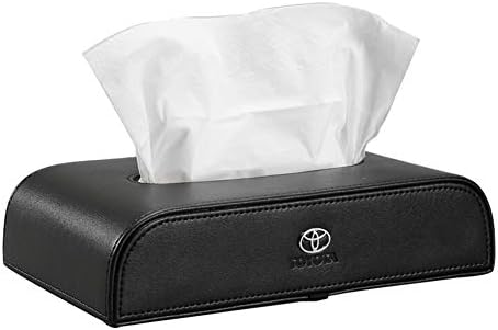 トヨタ 車用 ティッシュケース 車載 ティッシュカバー 車 ティッシュボックス くるま用 ロゴ入り 革 Puレザー 高級 ティッシュホルダー 車用品 便利 車内収納 インテリア 高い質感 卓上収納ボックス