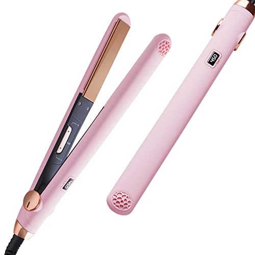 TYMO Flat Iron Hair Straightener and Curler 2 in 1 with 10s Fast Heating, 1 Inch Professional