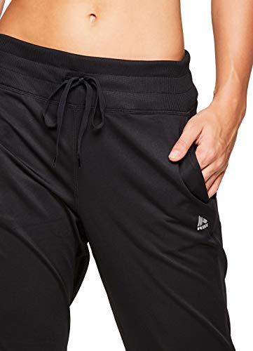 RBX Active Women's Plus Size Yoga Jogger Sweatpants - Tapered Leg, Drawstring Waist, Lightweight French Terry