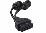 Vahicle OBD2 Interface heavy duty truck diagnose Y cable OBD2 16pin female to CANBUS J1708 6pin J1939 9pin communication cable