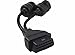 Vahicle OBD2 Interface heavy duty truck diagnose Y cable OBD2 16pin female to CANBUS J1708 6pin J1939 9pin communication cable