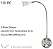 Facon 12Volt LED Flexible Bedside Light RV Boat Reading Lamp Spotlight with On&Off Switch, Interior Light for Automotive RV Trailer Motorhome