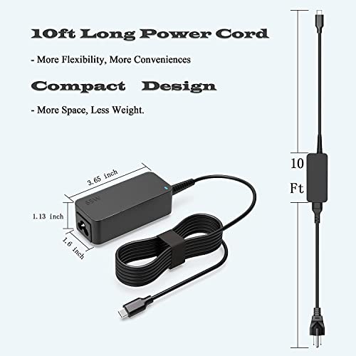 65W USBTypeC Charger Fit for DellLatitude 7410 5520 5420 5320 9410