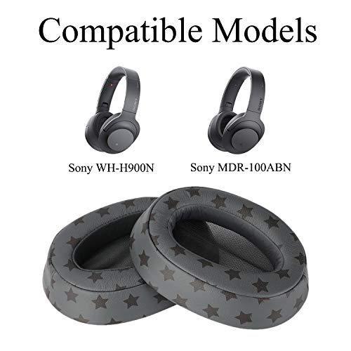 ایگرد | قیمت و خرید Krone Kalpasmos Replacement Ear Pads for Sony WH-H900N  MDR-100ABN Headphones, Protein Leather Memory Foam Cushion with Pentagram,  Star Pattern Grey