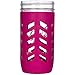 JarJackets Silicone Mason Jar Protector Sleeve | Fits Ball, Kerr 24oz (1.5 pint) Wide-Mouth Jars (Sangria - 3 pack)