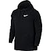 NIKE Mens Dry Fleece Pull Over Hoodie Black/White 860469-010 Size Large