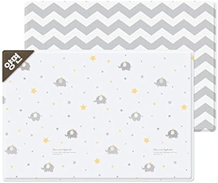 Amazon Parklon Pure Soft Play Mat Elephant Star 190 130 1 2cm環境安全ベビープレイマット 赤ちゃんマット 海外直送 ベビージム プレイマット ベビー マタニティ 通販