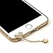 Mavis's Diary® 2 Pcs Cute Bling Dust Plugs Accessories/Cell Charms/Ear Jack for iPhone 6 Series,Samsung Galaxy S6 Series,Note 5,HTC M9,LG G4 and Other 3.5mm Earphone Jack Downward (Combination 2)