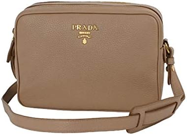 バッグ PRADA Prada Women's Tan Leather Medium Web Stripe Strap Crossbody Bag