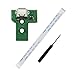 USB Charging Port Charger Socket Board JDS-030 with 12 Pin Flex Ribbon Cable Replacement Part for Sony PS4 Version 3 3rd Generation PS4 Wireless Dualshock 4 Controller + Free Tool