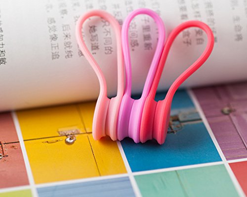 QICI Strong Magnetic Twist Ties,Winder Cable Organizer,Unique Fidget Cable Management,16 Pack Multi Color - Thumbnail 3