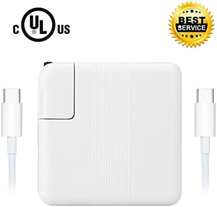 29W USB C Power Adapter for Apple MacBook 12-inch(2015),iPhone, iPad,Replacement Power Adapter Charger with USB-C to USB-C Charger Cable(White)