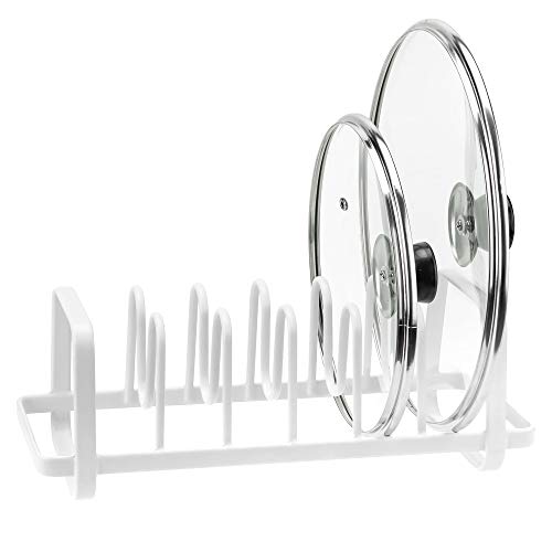 Slideep Pot Lid Holders, Cutboard Pan Bakeware Cookware Organizer Rack