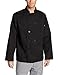 Dickies Men's Paolo Classic Chef Coat. Basic Long Sleeve with Pearl Buttons, Black, XX-Large