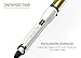 Curling iron, Perfectwo Studio Salon Collection Digital Ceramic Curling Wand, Hair curler, White-Gold