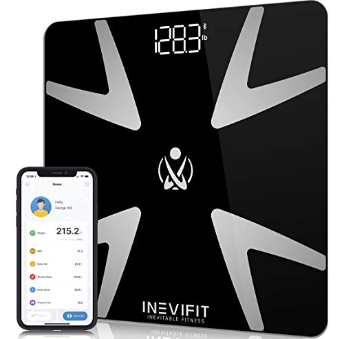 INEVIFIT-Smart-Body-Fat-Scale-Highly-Accurate-Bluetooth-Digital-Bathroom-Body-Composition-Analyzer-Measures-Weight-Body-Fat-Water-Muscle-BMI-Visceral-Fat-Bone-Mass-for-Unlimited-Users