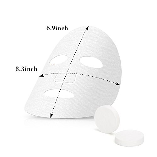 image for Cayanmydery 50 Pcs Compressed Facial Mask Dry Sheet Mask Paper DIY Ski