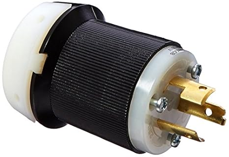 Hubbell Hbl9965gcb Locking Plug 2 Pole 3 Wire 20 Amp 250v Black And White Amazon Com Industrial Scientific