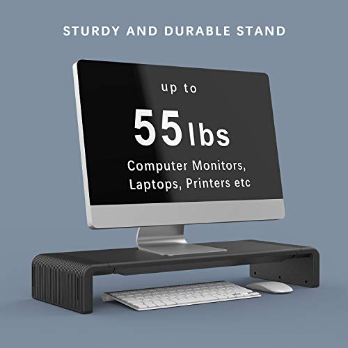 Monitor Stand Riser, Jelly Comb Foldable Computer Monitor Riser, Computer Stand with Storage