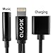 2 in 1 iphone 7 adapter , ALOOK Lightning Adapter and charger , 3.5mm Earphones Jack Cable for New iPhone 7/7 plus (Black)-No Music Control and Calling Function