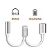 2 in 1 Lightning Adapter and Charger, Lightning to 3.5mm Aux Headphone Jack Audio Adapter for iphone X / 8 / 8 plus / 7 / 7 plus (Compatible with iOS 10.3 , iOS11 or Later) (Silver)
