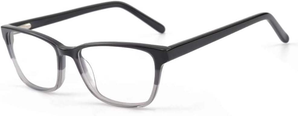 Blue Light Glasses, Acetate Frame Anti Harmful Blue Ray Eyestrain Relieving Computer Glasses(GREY)
