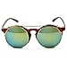 Pession Small Retro Steampunk Circle Flip Up Glasses / Sunglasses