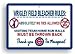 Fremont Die MLB Chicago Cubs Sign12x18 Plastic 2016 World Series Champs Design, Team Colors, One Size