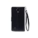 IZENGATE Executive Premium PU Leather Wallet Flip Case Cover Folio Stand for Samsung Galaxy Mega 6.3 (I9200) (Black)