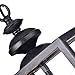 Jojospring La Pedriza 4-Light Antique Black Lantern Chandelier with Clear Glass Cylinders