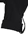 Messic Women's 3/4 Cuffed Sleeve Shirt Casual V Neck Pleated Flowy Henley Tunic Tops (43#Black, XX-Large)