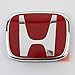 3PCS JDM RED FRONT REAR STEERING EMBLEM BADGE FOR HONDA CIVIC SEDAN 2016 - 2018