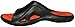 Greg Michaels Mens Flip Flops Slide Slippers - Sport Comfortable for Home Beach Walking Light Weight (11, Black/Orange)