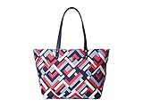 LAUREN Ralph Lauren Women's Bainbridge Tote Marine Multi Geo Handbag
