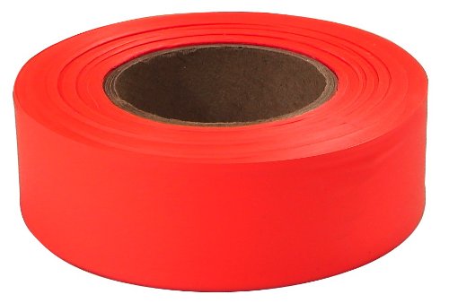 12 Pack Empire Level 77-002 200' x 1" Roll Flagging Tape Glo-Orange