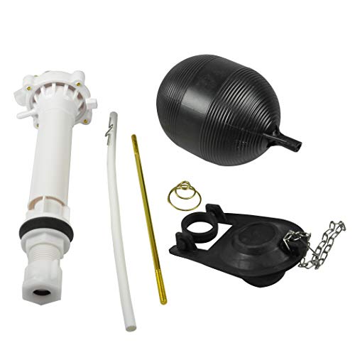 Danco 80816 Complete Toilet Repair Kit Fill Valve, Flapper, Rod, Float