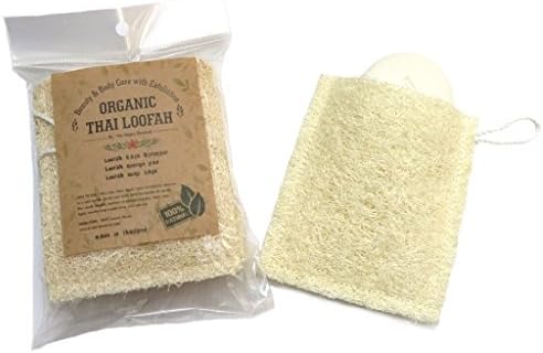 Exfoliating Loofah Sponge Pads Soap Pouch Bag Saver Natural Luffah Sponge Scrubber 100% Natural (Pack of 5)