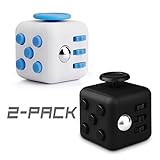 Fidget Cube Toys,Black and Blue Mini Cube Relieves Stress and Anxiety Attention Toy for Work/Class/Home 1.1 inch