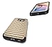 S6 Case, Galaxy S6 Case, Style4U Galaxy S6 Studded Rhinestone Crystal Bling Hybrid Armor Case Cover for Samsung Galaxy S6 with 1 Style4U Stylus [Gold/Black]