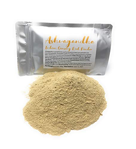 Organic Ashwagandha Root Powder - Indian Ginseng - 100% raw with no additives Non-GMO | Perfect for adding as a superfood booster to smoothies, lattes, oatmeal, hot cocoa and more | Resealable Bag - Thumbnail 4