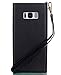 Crosspace Compatible with iPhone 13 Pro, Wallet Case Handbag Shell Slim PU Leather for Women Girls Magnetic Folio Flip Cover with Card and Holder Wrist Strap-Black