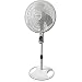 Lasko 1646 16 In. Remote Control Stand Fan, White, 1-Pack