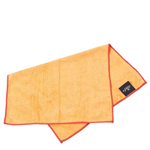 SUMI ECO ECO-FRIENDLY The Perfect Yoga Hand Towel 2SET - Super Soft, Sweat Absorbent, Multicolored Wicking, Non-Slip Bikram Hot Yoga Rug for Pilates Lovers (Orange | Red Edge)